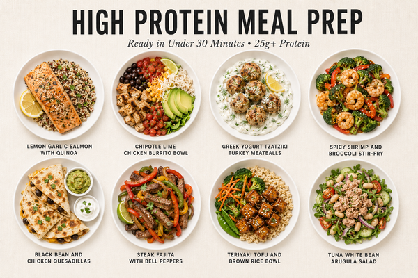 Simple High Protein Meal Prep Recipes Under 30 Minutes That'll Save Your Busy Weeknights (25g+ Protein)