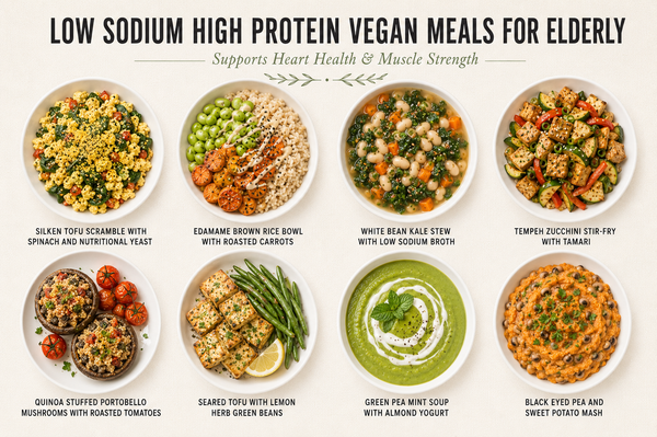 12 Low Sodium High Protein Vegan Meals for Elderly: Easy, Nourishing Recipes That Support Heart Health and Muscle Strength