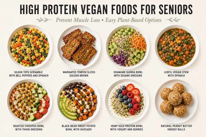 15 High Protein Vegan Foods for Seniors to Prevent Muscle Loss: Easy Plant-Based Options That Actually Taste Great