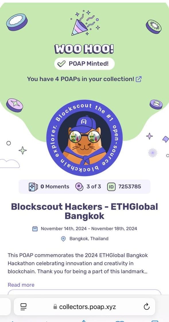 Blockscout POAP
