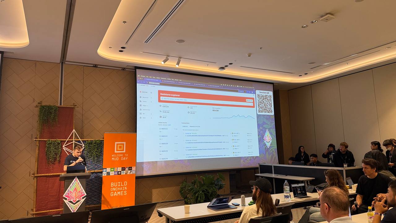 Kirill from Blockscout talking about Redstone and MUD