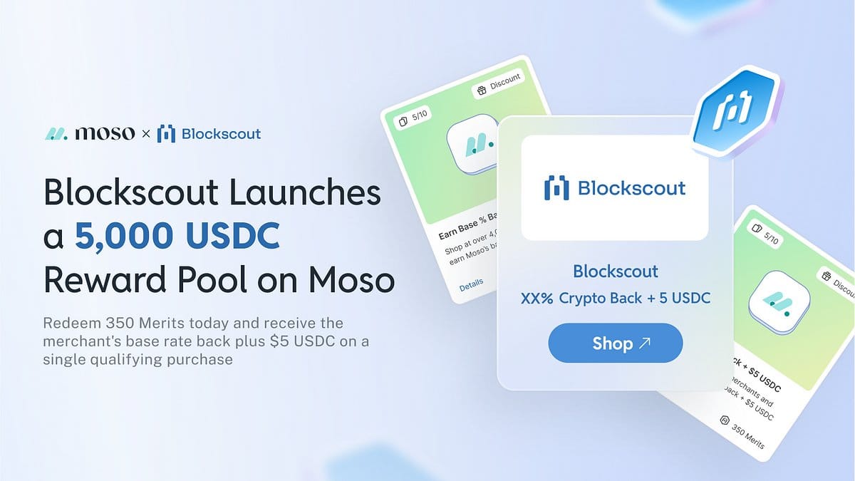 Blockscout reward pool on Moso