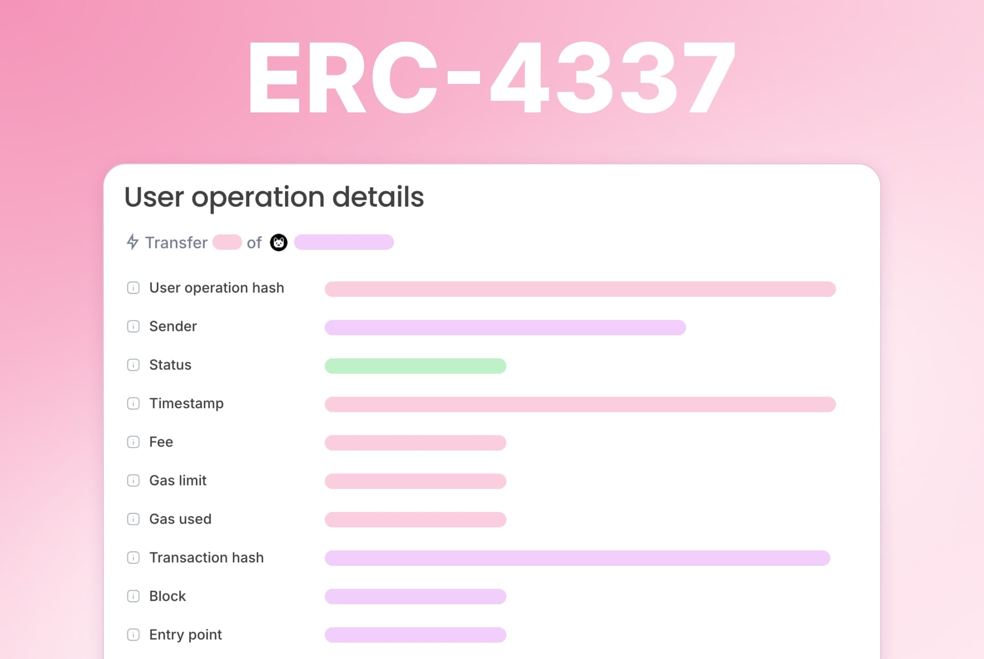 account abstraction (ERC-4337)