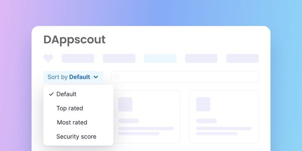 Sort Blockchain Dapps with Blockscout