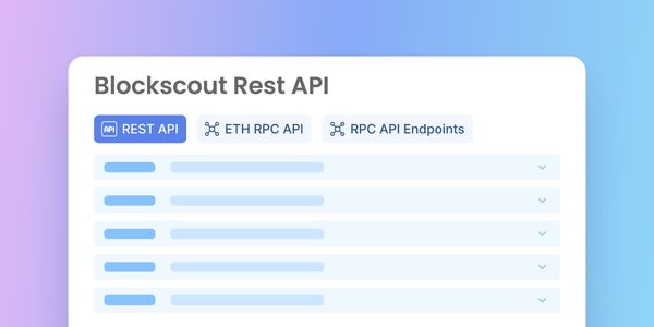 Blockscout REST API