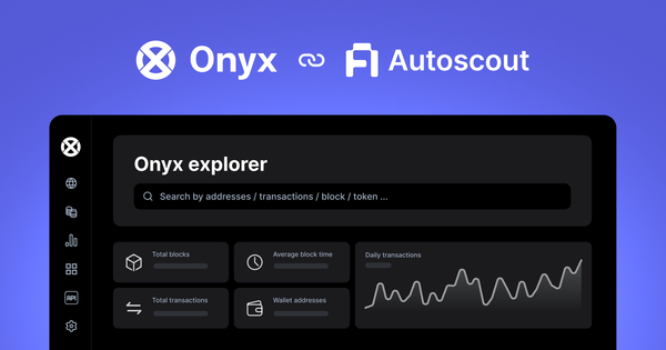How Onyx Deployed Their Block Explorer with Autoscout