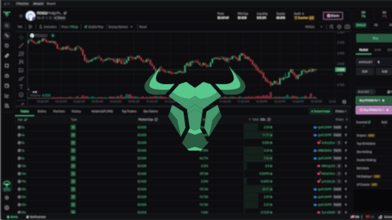 BullX NEO dashboard with the BullX NEO logo in the center