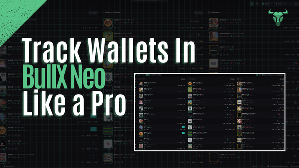 Guide: Track Wallets on BullX NEO like a Pro for 100x's.