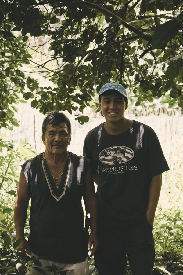     Timothy meets one of the Bugkalot farmers shaping a new identity for their community through coffee. Photo by Trystan James Smith