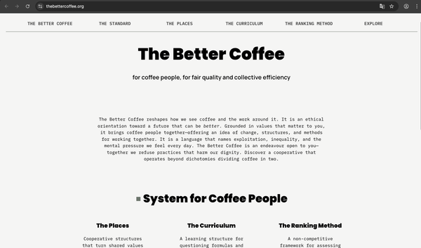 Red Ink Coffee has a sibling — thebettercoffee.org