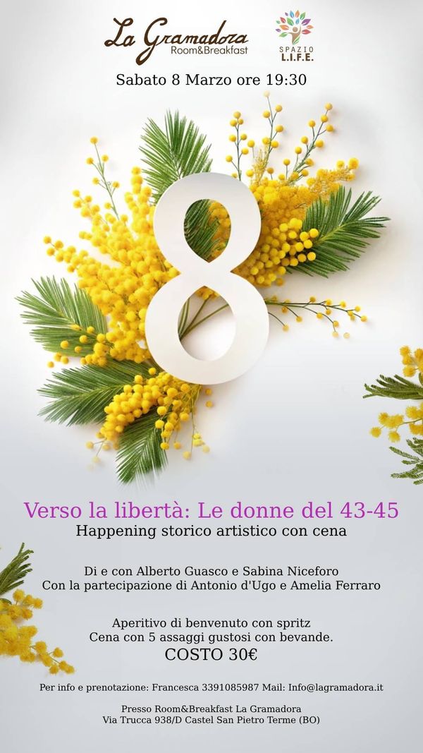  VERSO LA LIBERTÀ , happening storico-artistico  Di e con Sabina Niceforo e Alberto Guasco