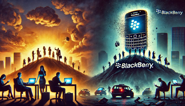 The Rise, Reign, and Ruin of BlackBerry – A Masterclass in Why Innovation Alone is Not Enough 💗♾️