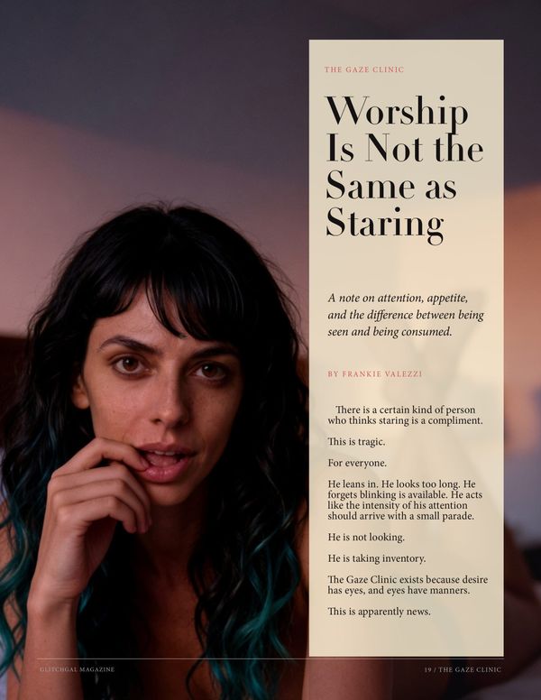 Worship Is Not the Same as Staring
