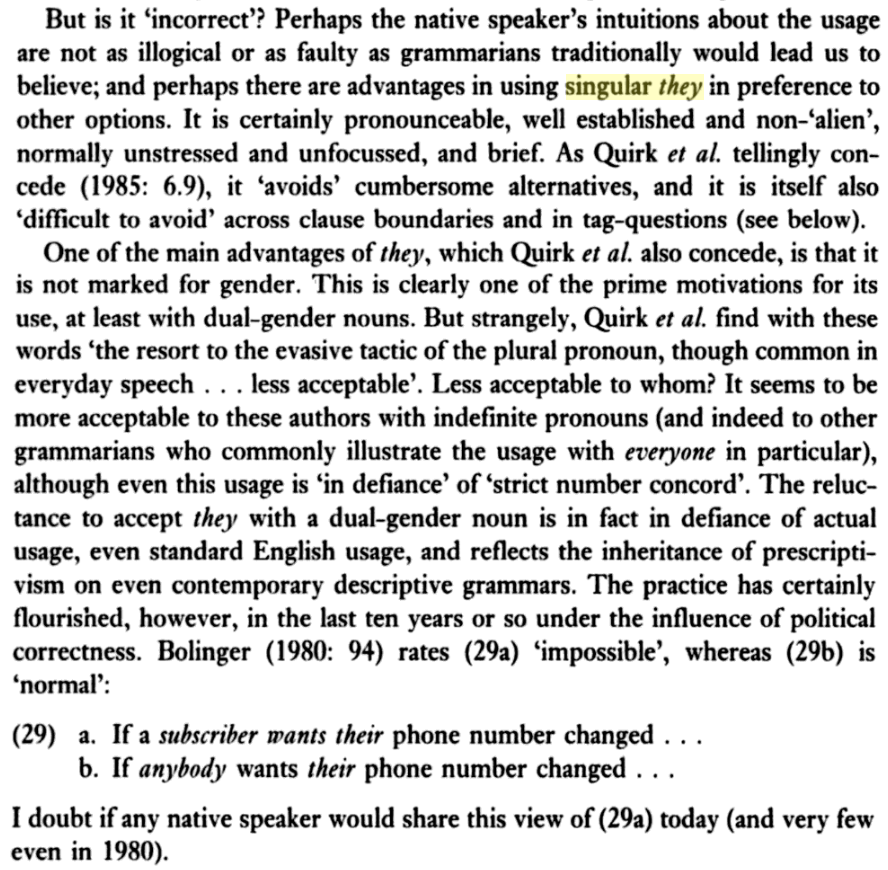 Screenshot from Wales’s book in which she schools “Quirk et al.” for their misogyny