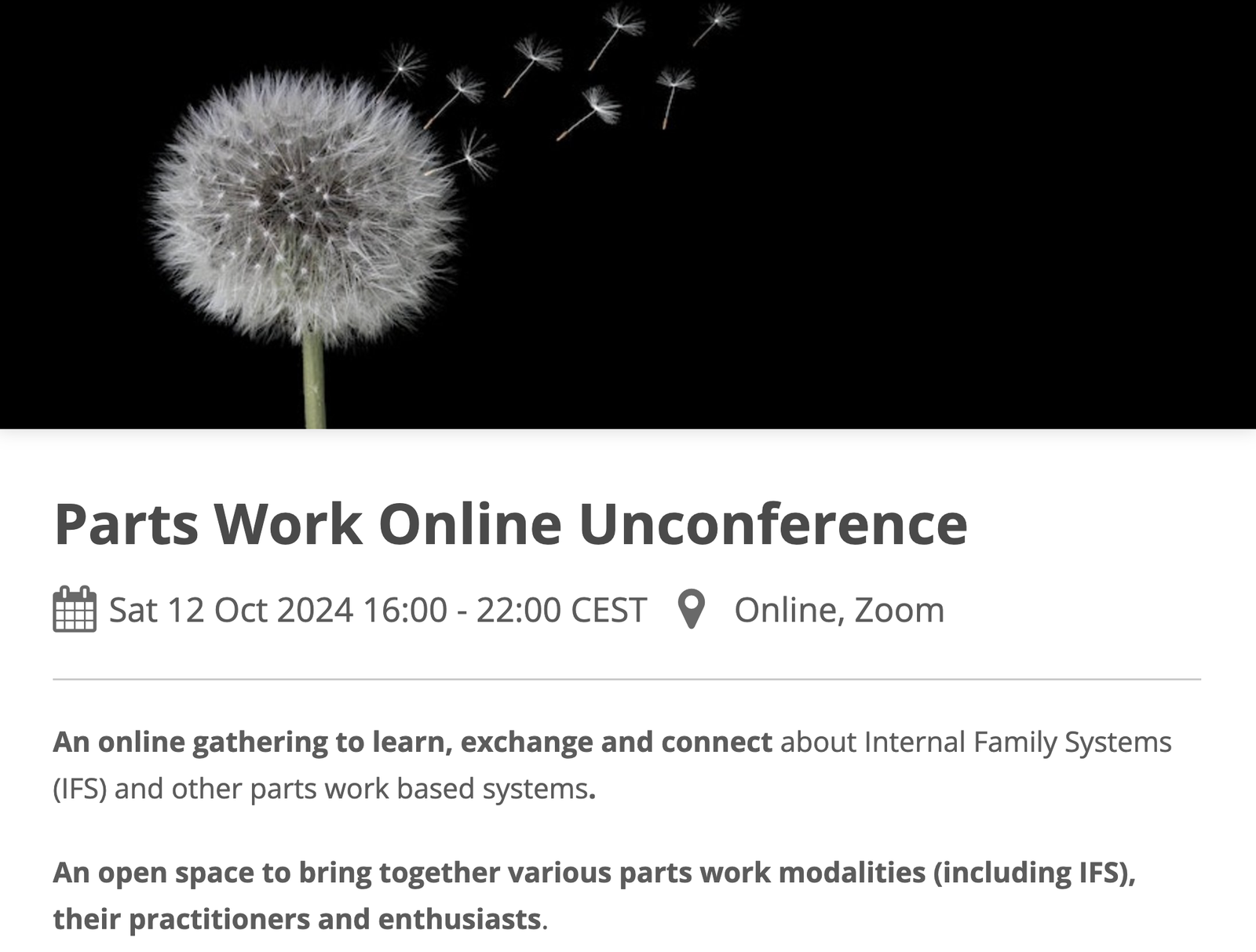 Screenshot of the page at https://www.tickettailor.com/events/ifscollective/1356305