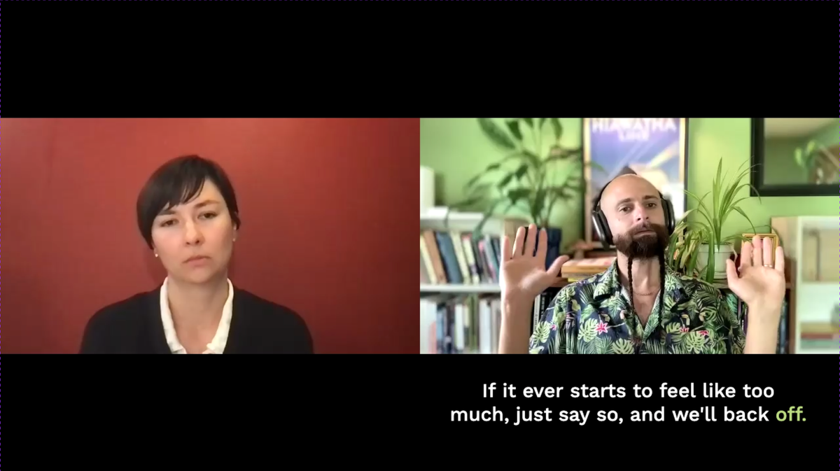 Demo session 2: Why turning inward requires consent