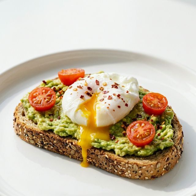 DASH Diet Avocado Toast with Poached Egg: High-Protein Breakfast