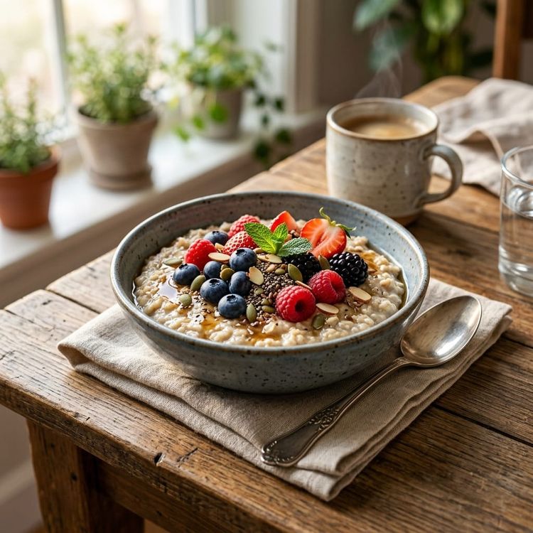 The Endothelial-Healing Breakfast Bowl (Low Sodium, High Fiber)