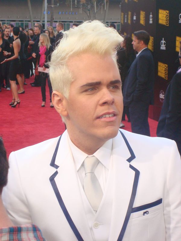 Perez Hilton and The Words in RED...