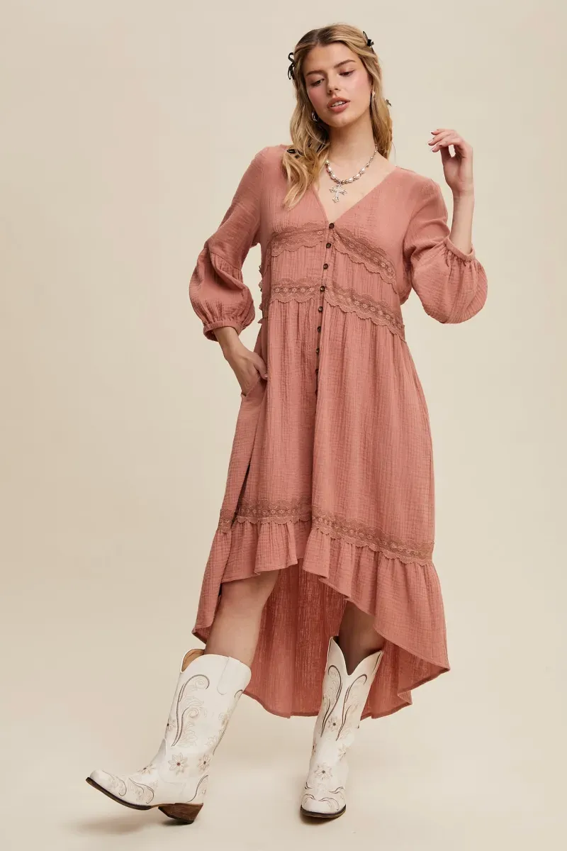 princess polly baby blue dress Earthy Boho Dress