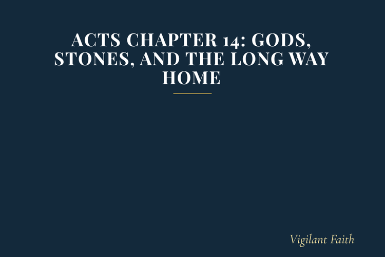 Acts Chapter 14: Gods, Stones, and the Long Way Home