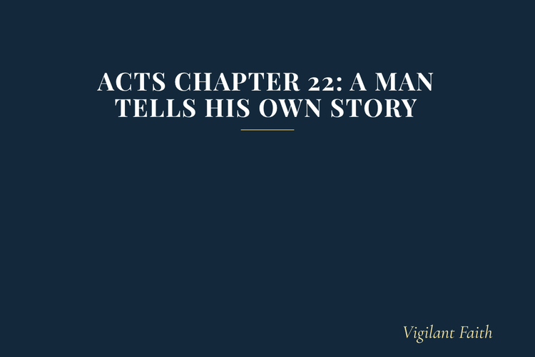 Acts Chapter 22: A Man Tells His Own Story
