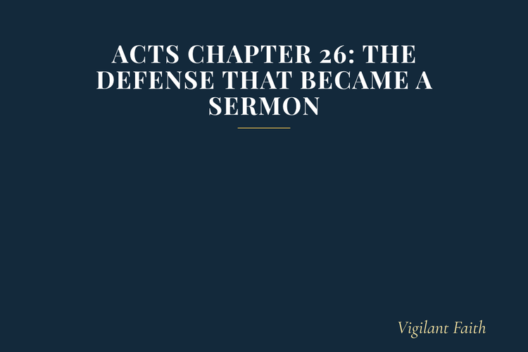 Acts Chapter 26: The Defense That Became a Sermon
