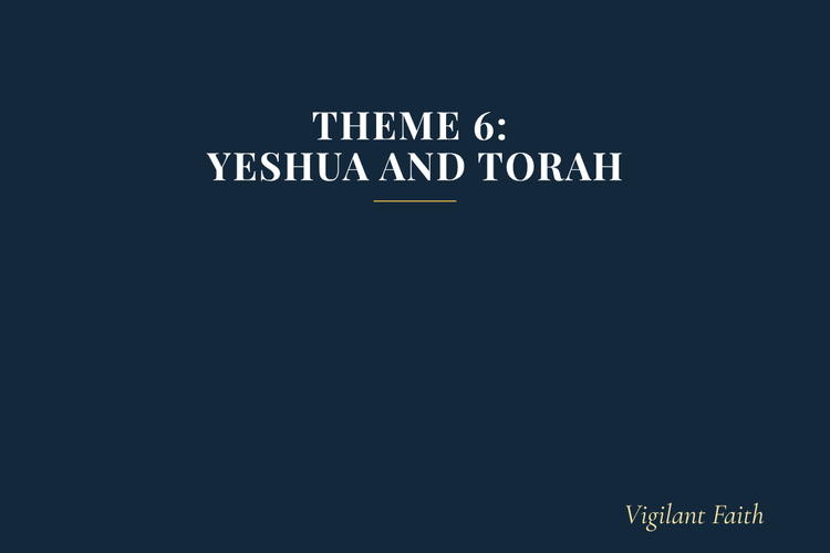 Theme 6: Yeshua and Torah