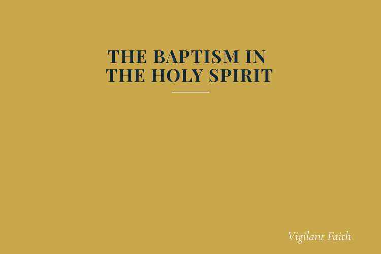 THE BAPTISM IN THE HOLY SPIRIT