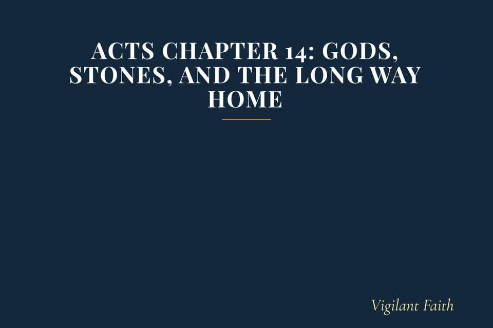 Acts Chapter 14: Gods, Stones, and the Long Way Home
