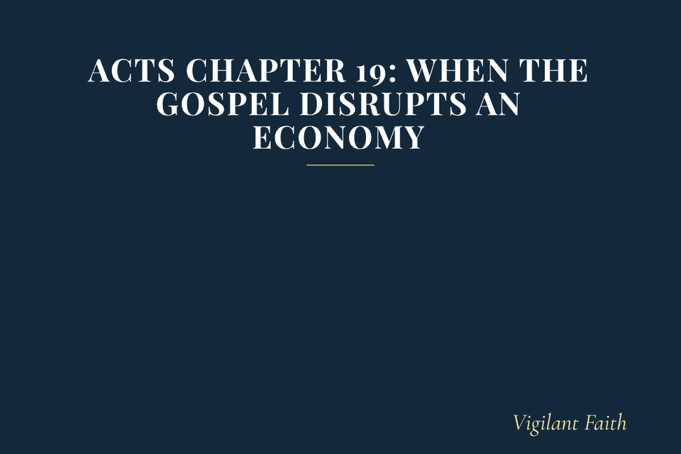 Acts Chapter 19: When the Gospel Disrupts an Economy