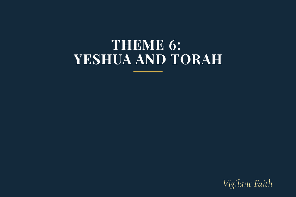 Theme 6: Yeshua and Torah