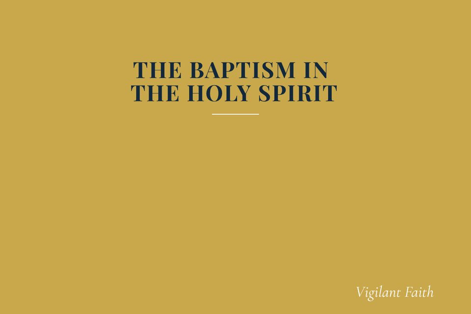 THE BAPTISM IN THE HOLY SPIRIT