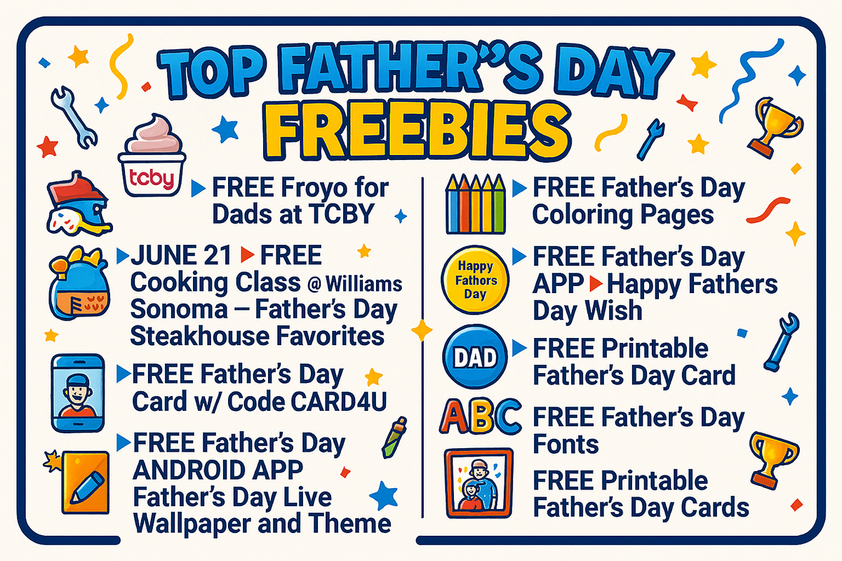 Score BIG for Dad & Grandpa: Unmissable Father's Day FREEbies!