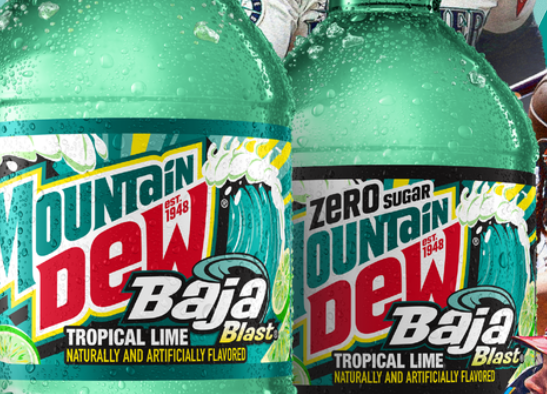 Score a FREE 20oz MTN DEW Baja Blast!