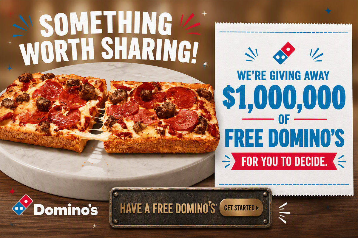 FREE Dominos Pizza