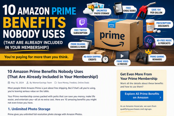 10 Amazon Prime Benefits Most People Never Use