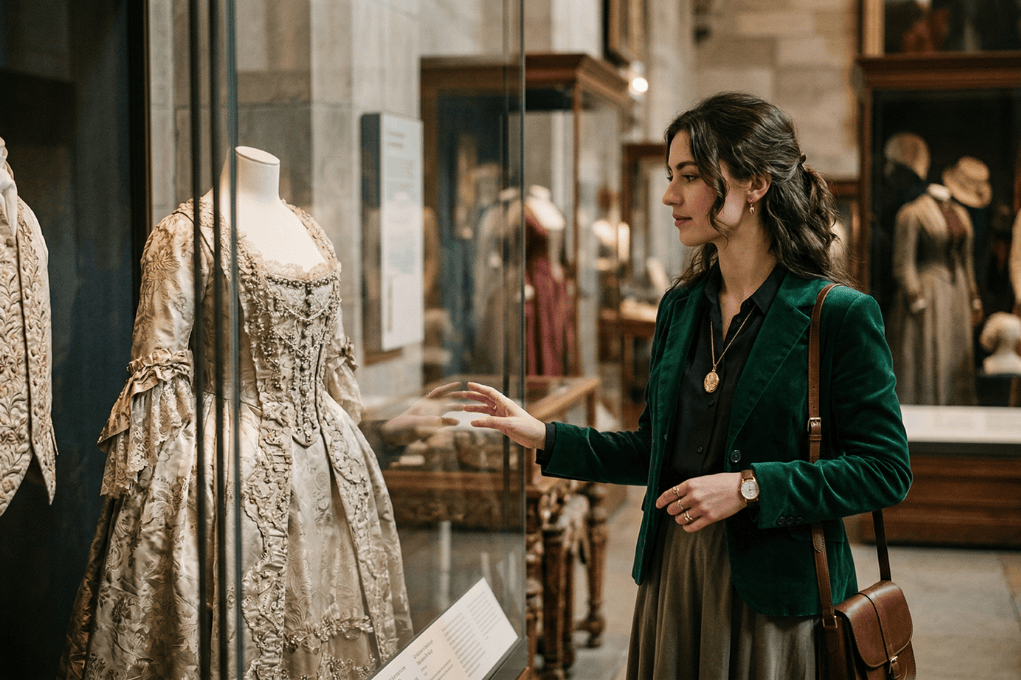 Müzede sergilenen tarihi kadın ve erkek modası örnekleri