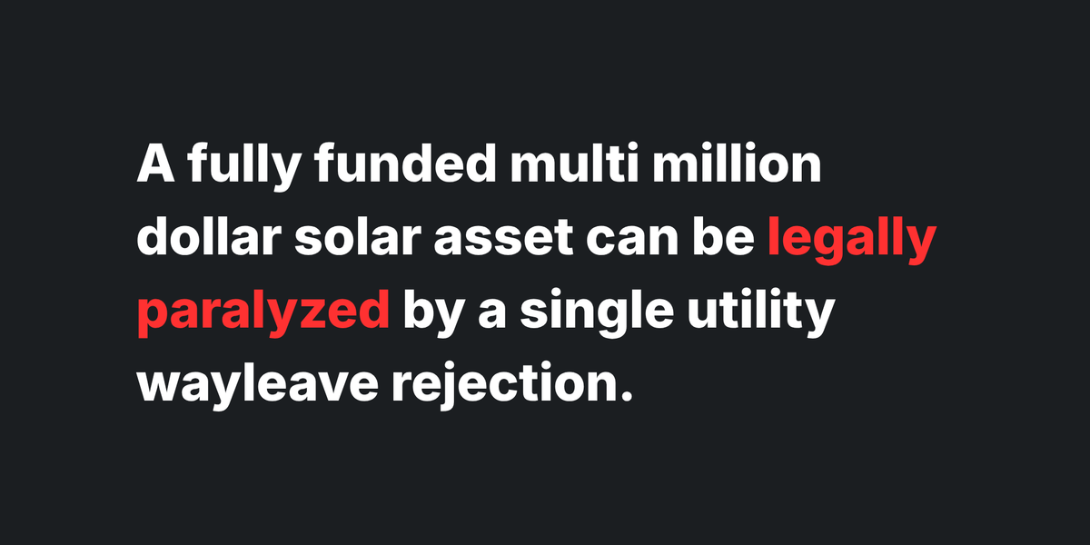 The Servitude Trap: Surviving Utility Wayleave Obstruction