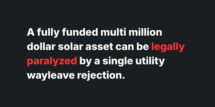 The Servitude Trap: Surviving Utility Wayleave Obstruction