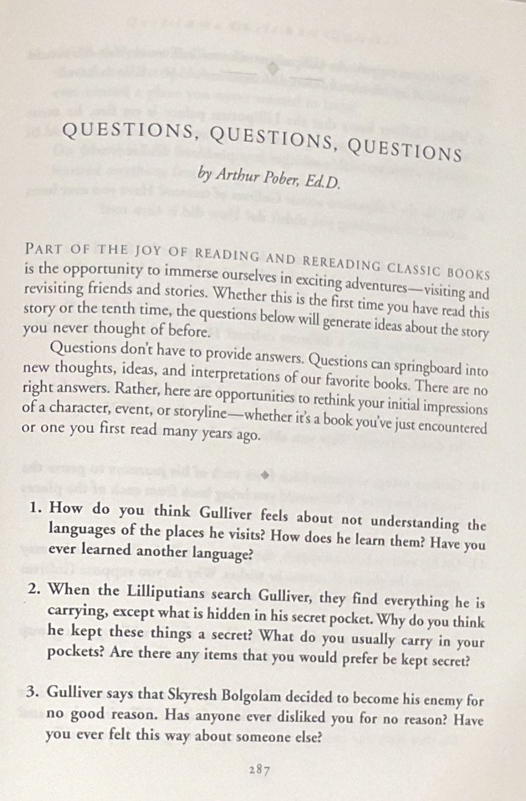 Book Discussion Questions