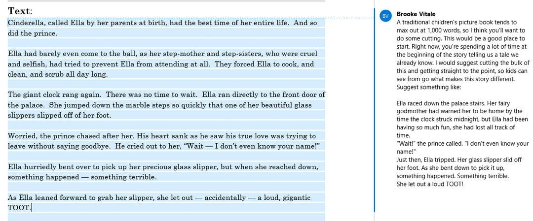 Editorial Assessment | Editorial Assessment Example | Is a scene needed?
