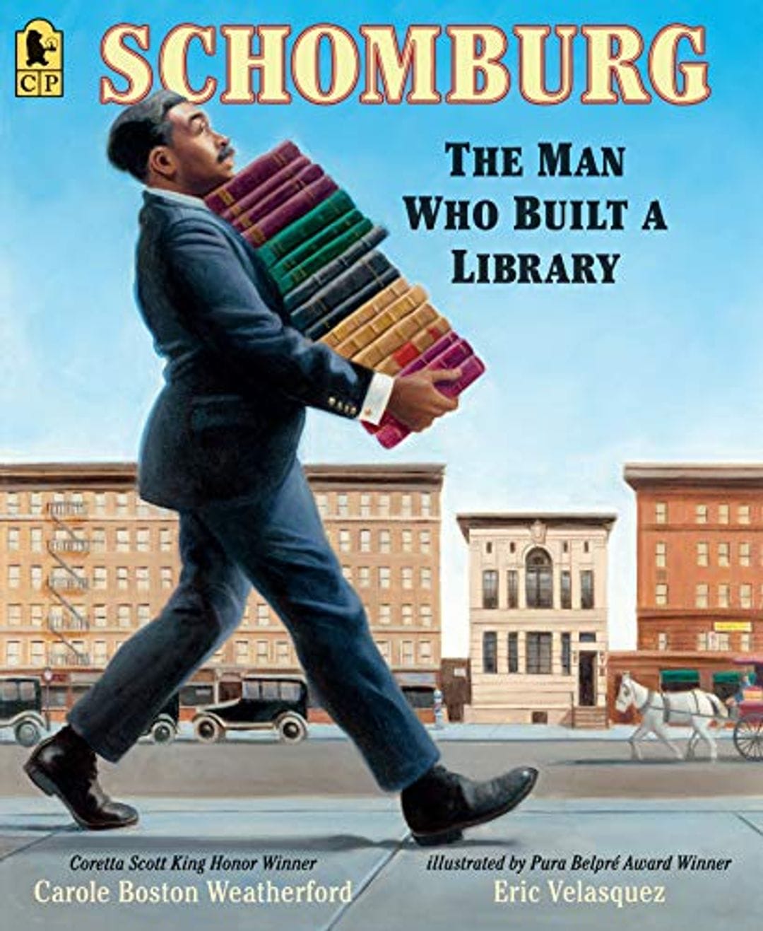A nonfiction picture book that is biography of a man and also the history of an important event: the creation of the New York Public Library.
