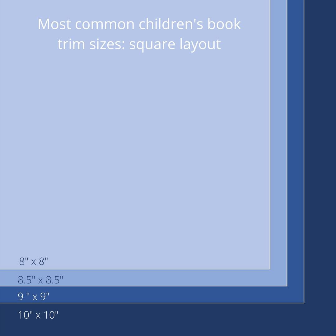 Children's Book Size | Picture Book Sizes | Square Children's Book Sizes