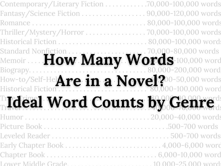 How Many Words are in a Novel: Standard Word Counts by Genre