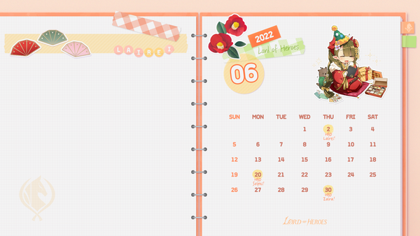 [로페이퍼] 로드 오브 히어로즈 월페이퍼 6월호