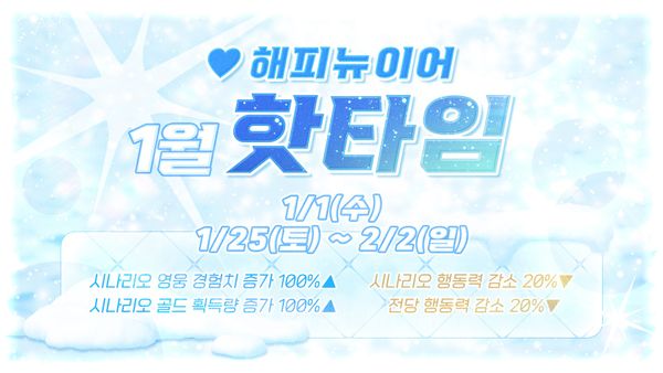 [이벤트] 1월 💛해피뉴이어💛 핫타임!