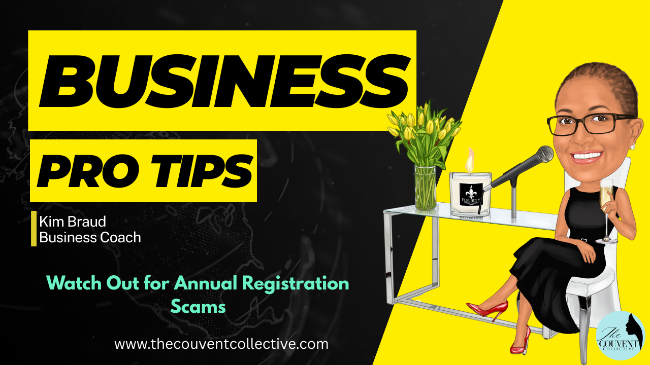 Watch Out for Annual Registration Scams