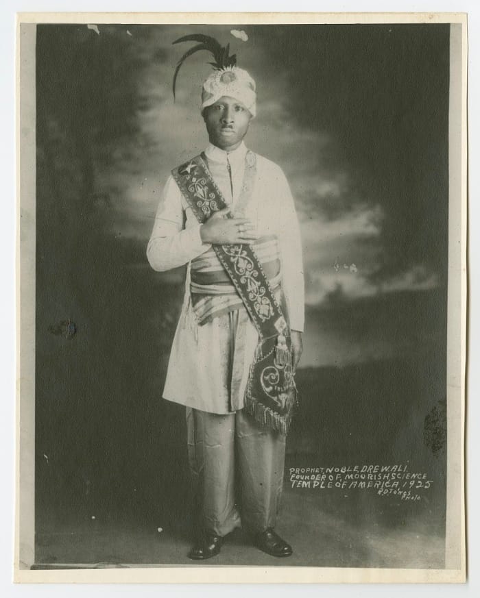 Noble Drew Ali in fez