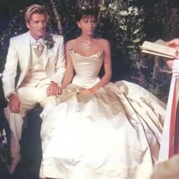 David Beckham and Victoria Beckham wedding day, symbolizing identity alignment, manifestation through self-concept, and global icon status